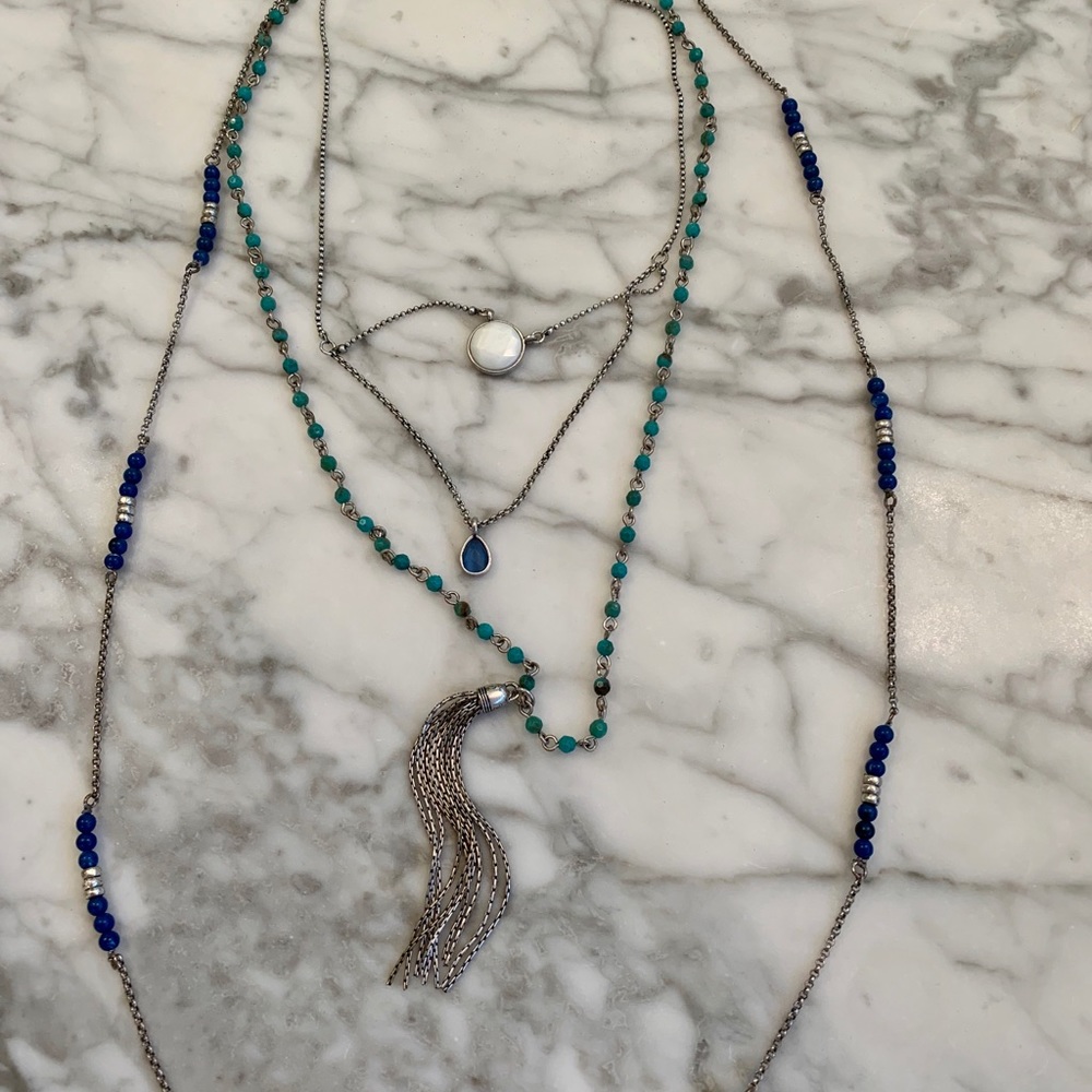 Lucky Brand multi strand convertible necklace
